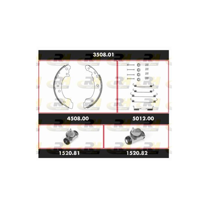 Stabdžių rinkinys, būgniniai stabdžiai ROADHOUSE 3508.01