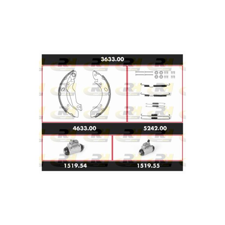 Stabdžių rinkinys, būgniniai stabdžiai ROADHOUSE 3633.00