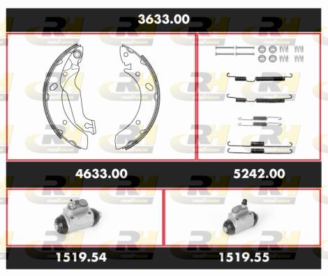 Stabdžių rinkinys, būgniniai stabdžiai ROADHOUSE 3633.00
