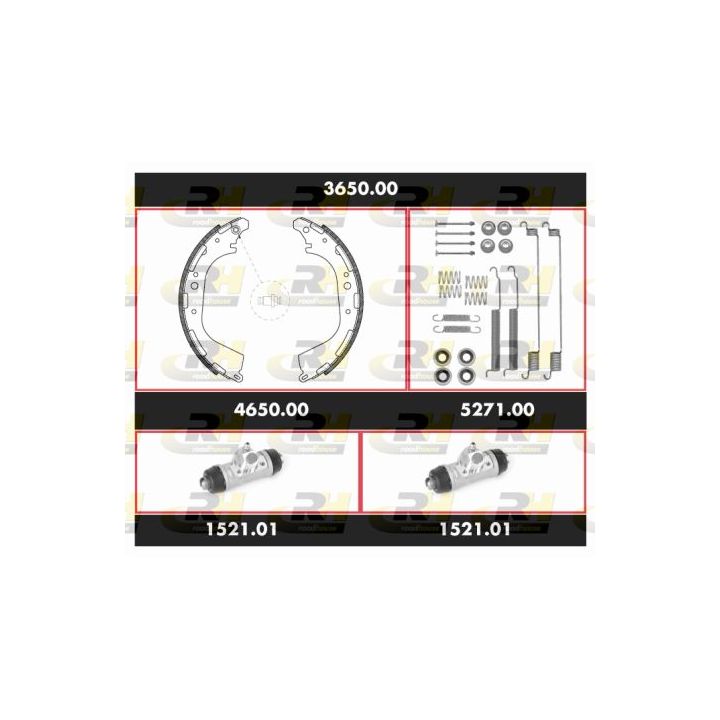 Stabdžių rinkinys, būgniniai stabdžiai ROADHOUSE 3650.00