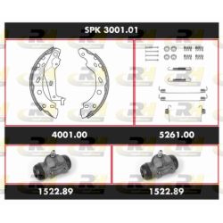 Stabdžių rinkinys, būgniniai stabdžiai ROADHOUSE SPK 3001.01