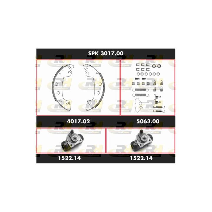 Stabdžių rinkinys, būgniniai stabdžiai ROADHOUSE SPK 3017.00