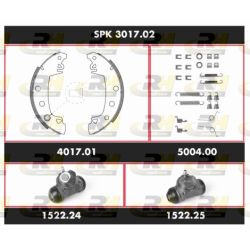 Stabdžių rinkinys, būgniniai stabdžiai ROADHOUSE SPK 3017.02
