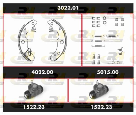 Stabdžių rinkinys, būgniniai stabdžiai ROADHOUSE SPK 3022.01