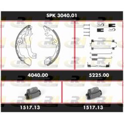 Stabdžių rinkinys, būgniniai stabdžiai ROADHOUSE SPK 3040.01