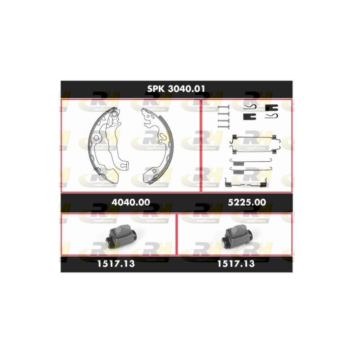 Stabdžių rinkinys, būgniniai stabdžiai ROADHOUSE SPK 3040.01