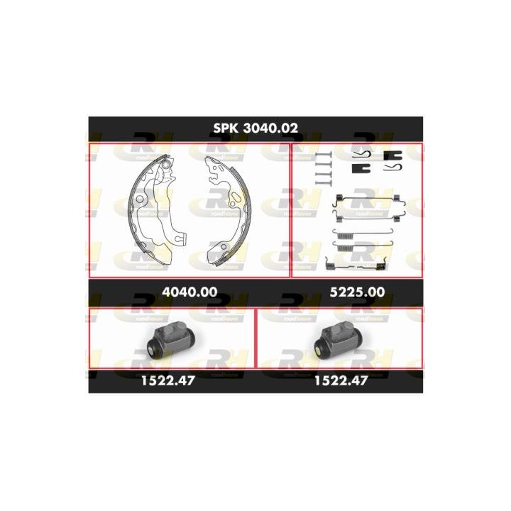 Stabdžių rinkinys, būgniniai stabdžiai ROADHOUSE SPK 3040.02