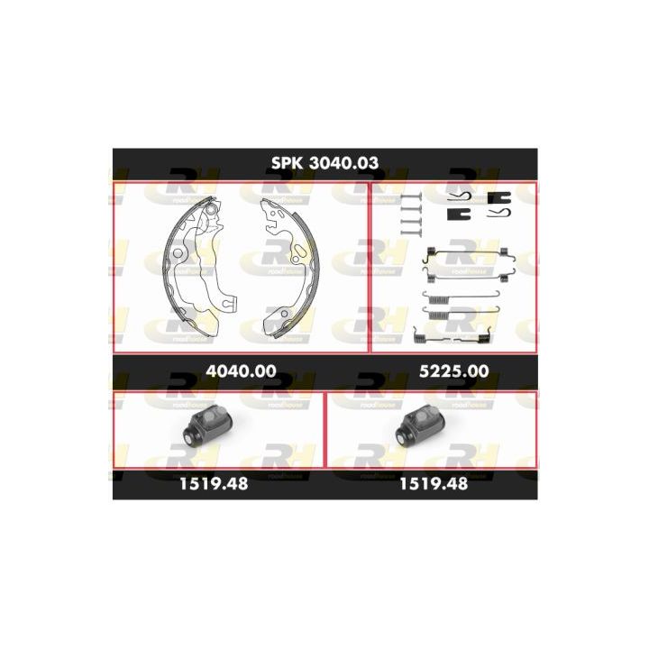 Stabdžių rinkinys, būgniniai stabdžiai ROADHOUSE SPK 3040.03
