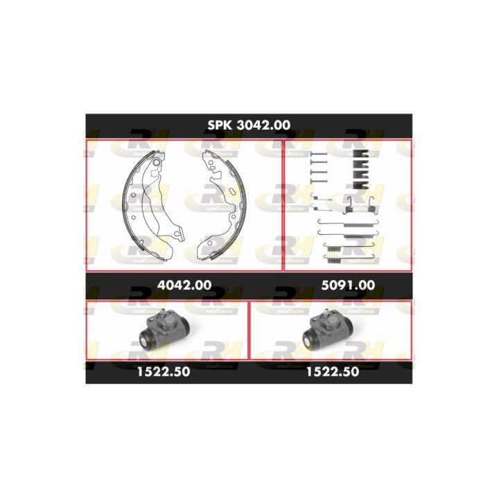 Stabdžių rinkinys, būgniniai stabdžiai ROADHOUSE SPK 3042.00