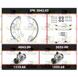 Stabdžių rinkinys, būgniniai stabdžiai ROADHOUSE SPK 3043.00