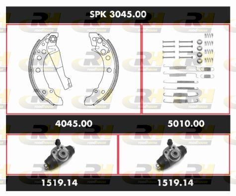 Stabdžių rinkinys, būgniniai stabdžiai ROADHOUSE SPK 3045.00