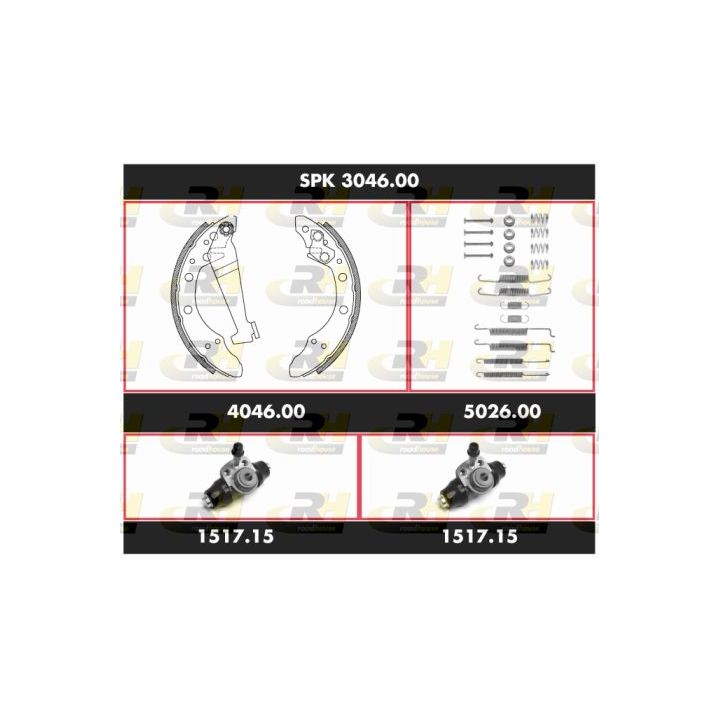 Stabdžių rinkinys, būgniniai stabdžiai ROADHOUSE SPK 3046.00
