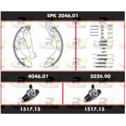 Stabdžių rinkinys, būgniniai stabdžiai ROADHOUSE SPK 3046.01