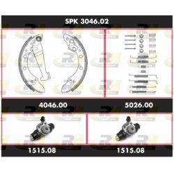 Stabdžių rinkinys, būgniniai stabdžiai ROADHOUSE SPK 3046.02