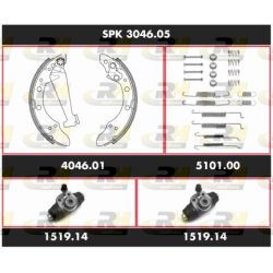 Stabdžių rinkinys, būgniniai stabdžiai ROADHOUSE SPK 3046.05