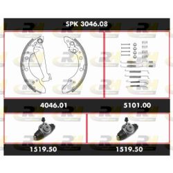 Stabdžių rinkinys, būgniniai stabdžiai ROADHOUSE SPK 3046.08