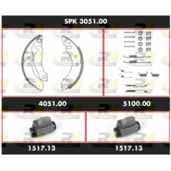 Stabdžių rinkinys, būgniniai stabdžiai ROADHOUSE SPK 3051.00
