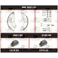 Stabdžių rinkinys, būgniniai stabdžiai ROADHOUSE SPK 3051.01