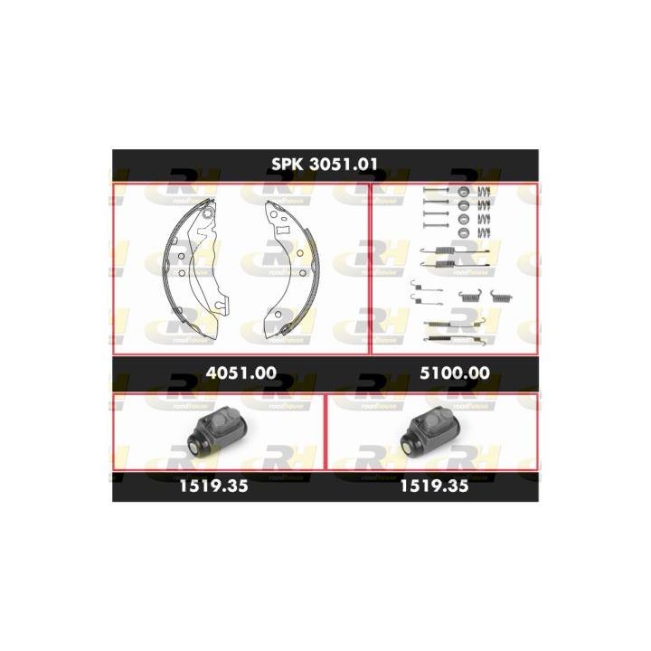 Stabdžių rinkinys, būgniniai stabdžiai ROADHOUSE SPK 3051.01