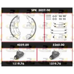 Stabdžių rinkinys, būgniniai stabdžiai ROADHOUSE SPK 3059.00