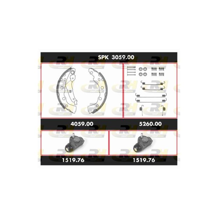 Stabdžių rinkinys, būgniniai stabdžiai ROADHOUSE SPK 3059.00