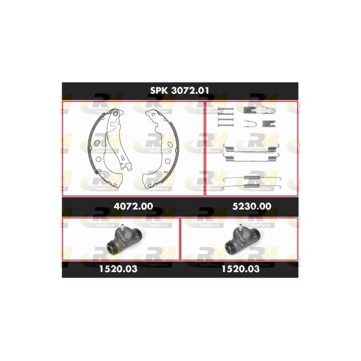 Stabdžių rinkinys, būgniniai stabdžiai ROADHOUSE SPK 3072.01