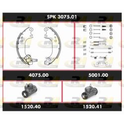 Stabdžių rinkinys, būgniniai stabdžiai ROADHOUSE SPK 3075.01