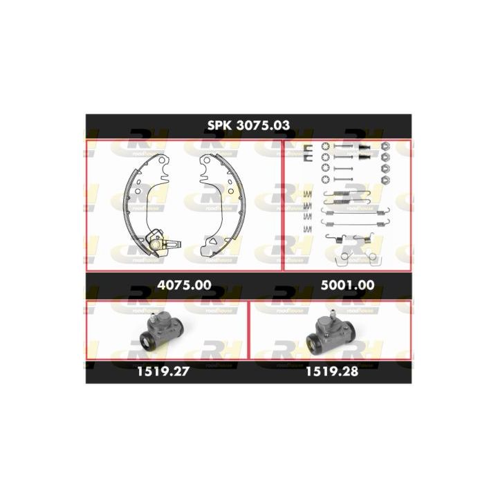 Stabdžių rinkinys, būgniniai stabdžiai ROADHOUSE SPK 3075.03