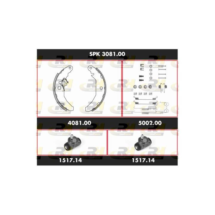 Stabdžių rinkinys, būgniniai stabdžiai ROADHOUSE SPK 3081.00