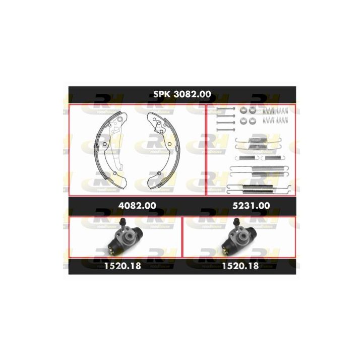 Stabdžių rinkinys, būgniniai stabdžiai ROADHOUSE SPK 3082.00