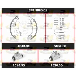 Stabdžių rinkinys, būgniniai stabdžiai ROADHOUSE SPK 3083.02