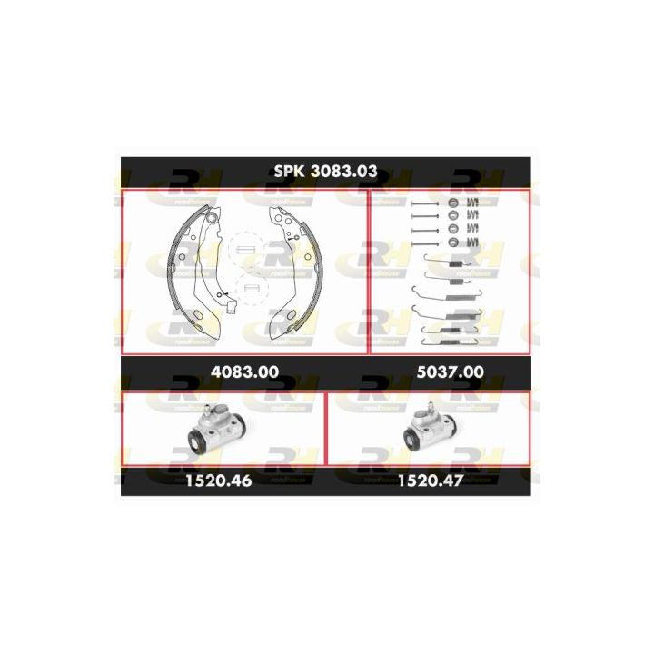 Stabdžių rinkinys, būgniniai stabdžiai ROADHOUSE SPK 3083.03