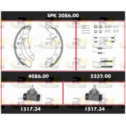 Stabdžių rinkinys, būgniniai stabdžiai ROADHOUSE SPK 3086.00