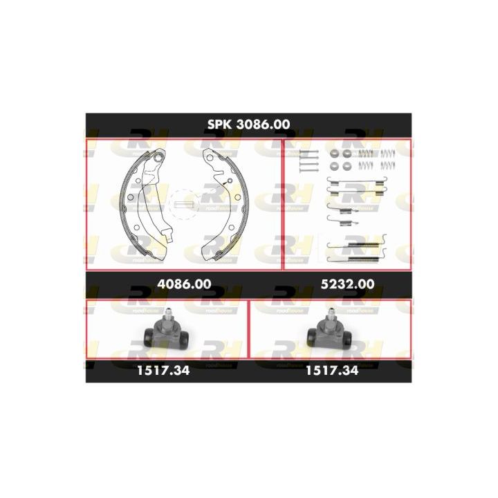 Stabdžių rinkinys, būgniniai stabdžiai ROADHOUSE SPK 3086.00