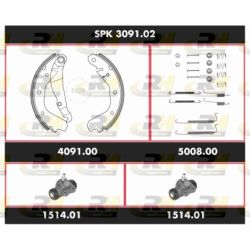 Stabdžių rinkinys, būgniniai stabdžiai ROADHOUSE SPK 3091.02