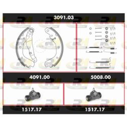 Stabdžių rinkinys, būgniniai stabdžiai ROADHOUSE SPK 3091.03