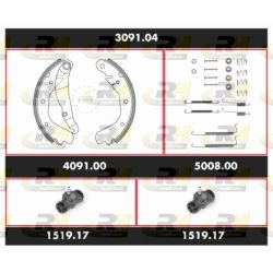 Stabdžių rinkinys, būgniniai stabdžiai ROADHOUSE SPK 3091.04