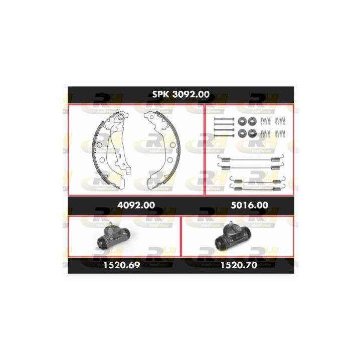 Stabdžių rinkinys, būgniniai stabdžiai ROADHOUSE SPK 3092.00