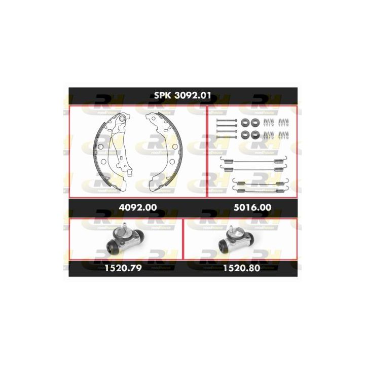 Stabdžių rinkinys, būgniniai stabdžiai ROADHOUSE SPK 3092.01