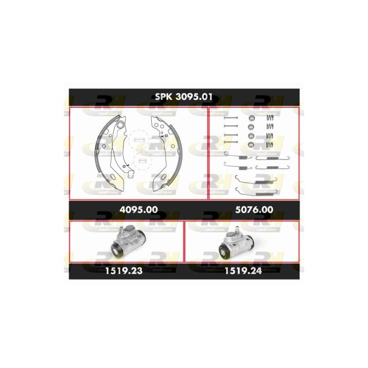 Stabdžių rinkinys, būgniniai stabdžiai ROADHOUSE SPK 3095.01