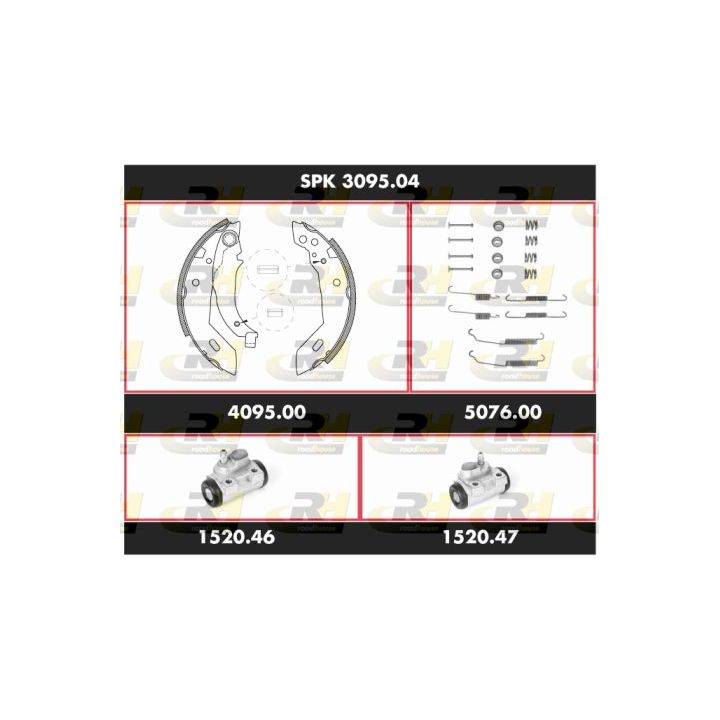 Stabdžių rinkinys, būgniniai stabdžiai ROADHOUSE SPK 3095.04