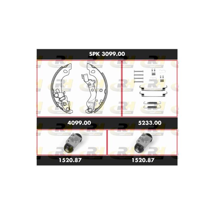 Stabdžių rinkinys, būgniniai stabdžiai ROADHOUSE SPK 3099.00