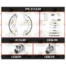 Stabdžių rinkinys, būgniniai stabdžiai ROADHOUSE SPK 3113.00