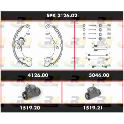Stabdžių rinkinys, būgniniai stabdžiai ROADHOUSE SPK 3126.02