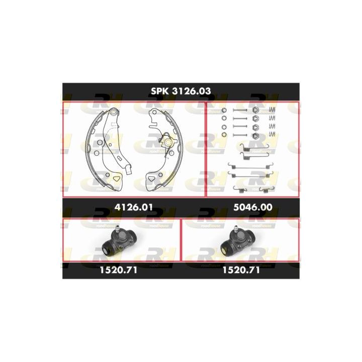 Stabdžių rinkinys, būgniniai stabdžiai ROADHOUSE SPK 3126.03