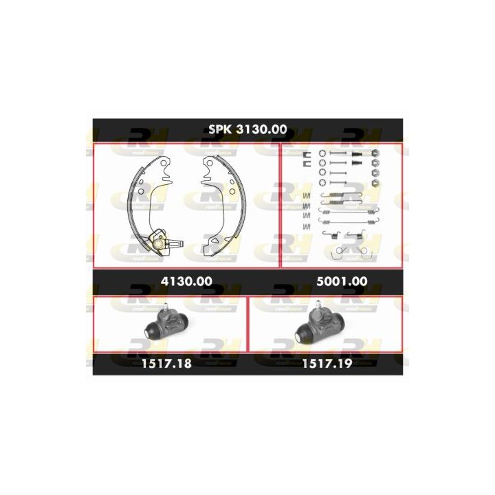 Stabdžių rinkinys, būgniniai stabdžiai ROADHOUSE SPK 3130.00