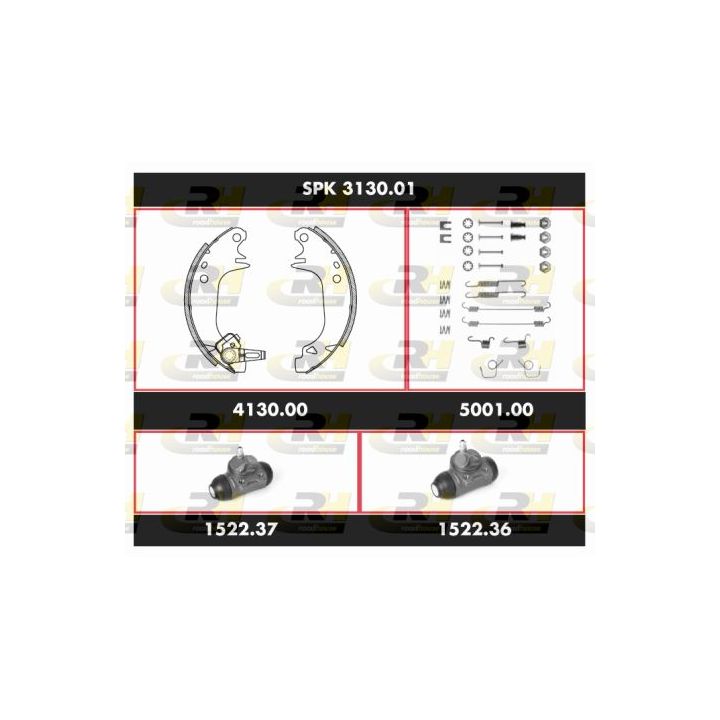 Stabdžių rinkinys, būgniniai stabdžiai ROADHOUSE SPK 3130.01