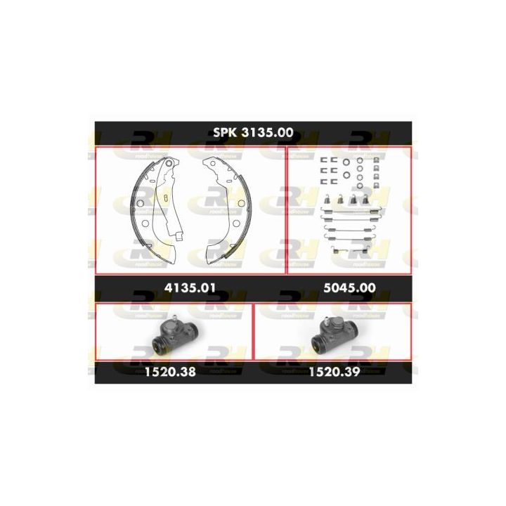 Stabdžių rinkinys, būgniniai stabdžiai ROADHOUSE SPK 3135.00