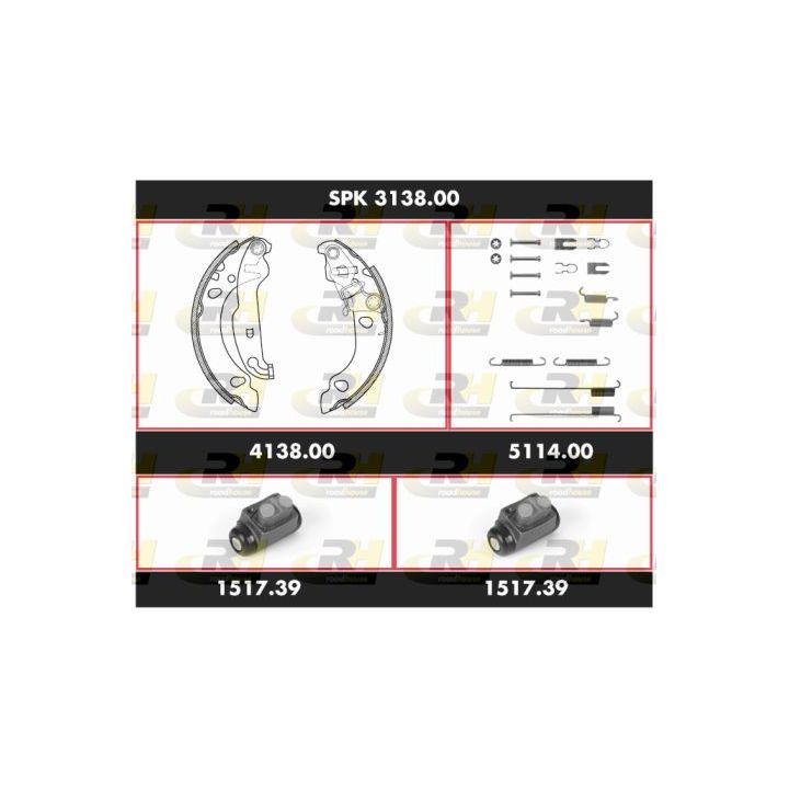 Stabdžių rinkinys, būgniniai stabdžiai ROADHOUSE SPK 3138.00