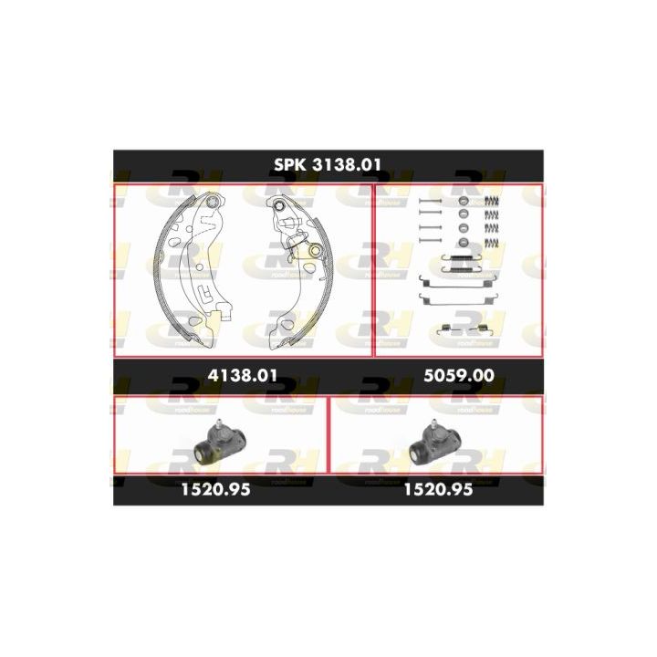 Stabdžių rinkinys, būgniniai stabdžiai ROADHOUSE SPK 3138.01